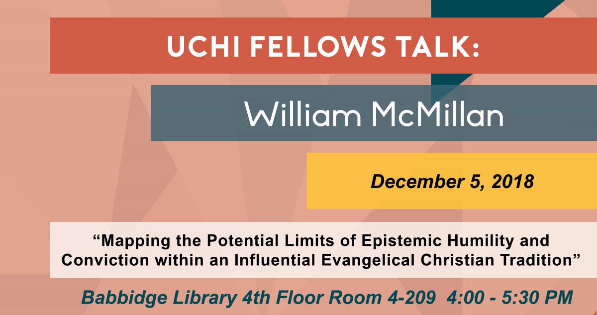 Four Questions with William McMillan | Humanities Institute