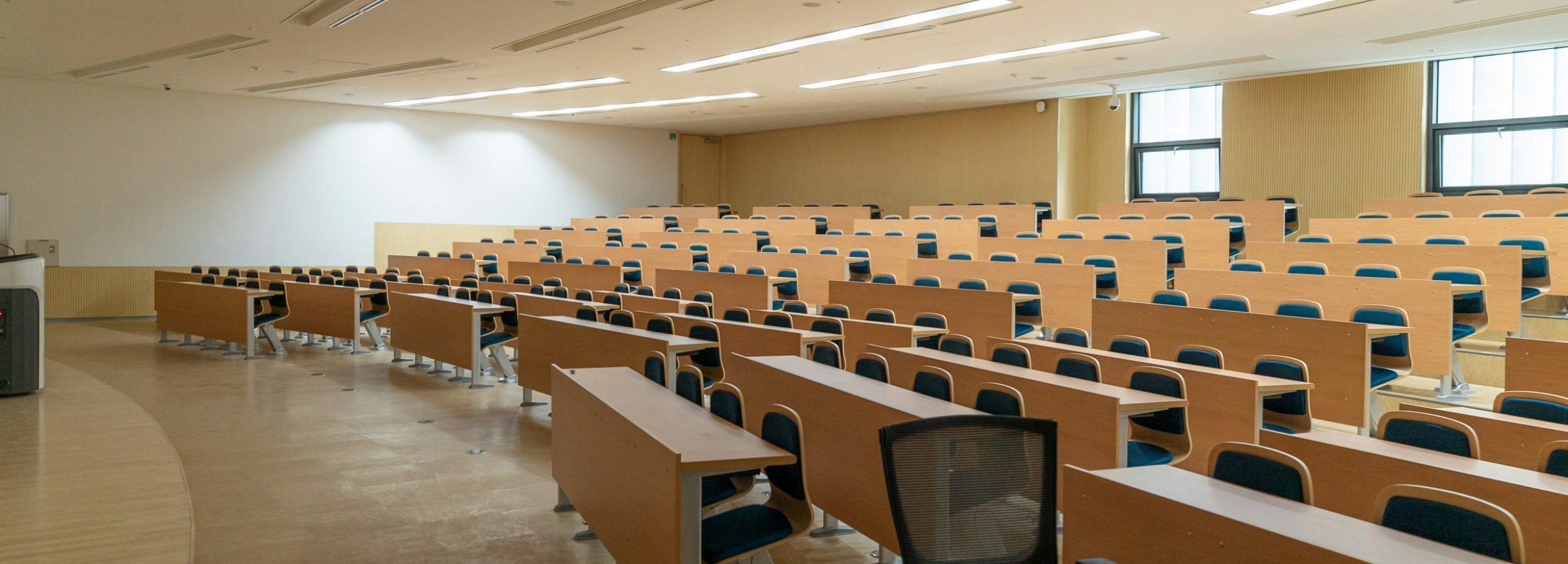 An empty lecture hall