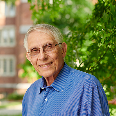 Frank Costigliola, distinguished professor of history, outside Wood Hall.